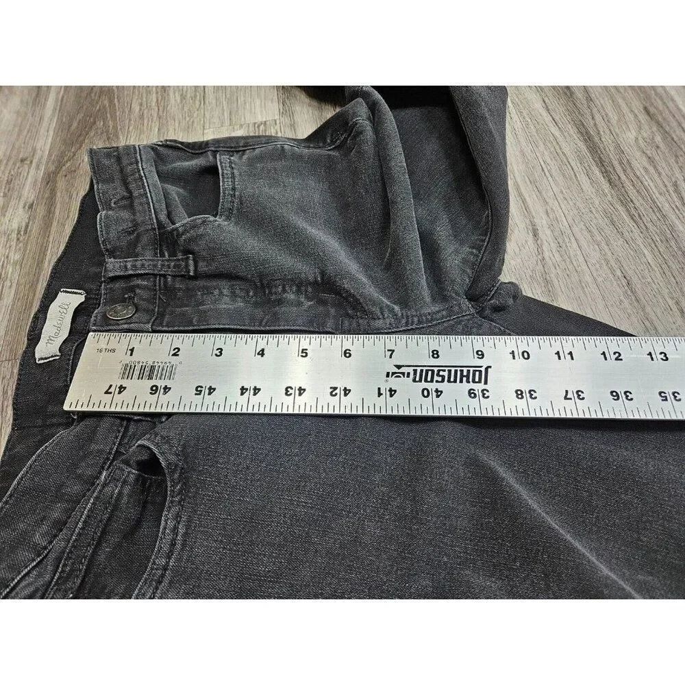 Madewell‎ Womens Size 27 Road Tripper Black Grey Skinny Denim Jeans